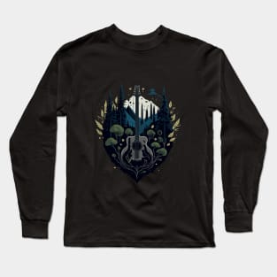 guitar with nature Long Sleeve T-Shirt